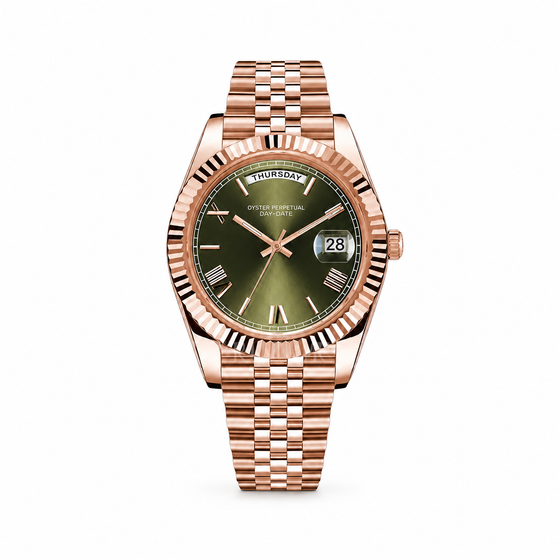 Montre Or Rose Cadran Vert - MOSA Watches