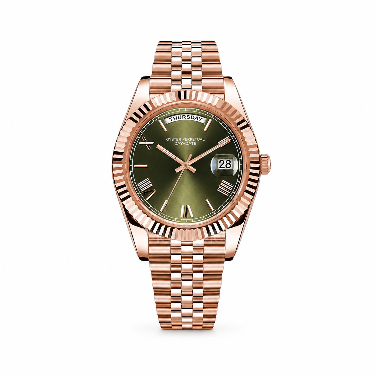Montre Or Rose Cadran Vert - MOSA Watches