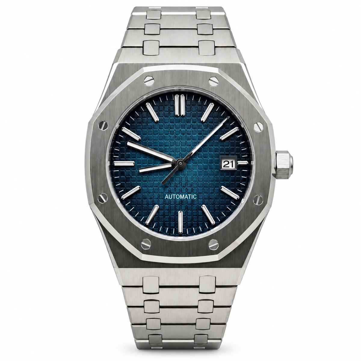 Montre Royal Oak Argent Bleu - MOSA Watches