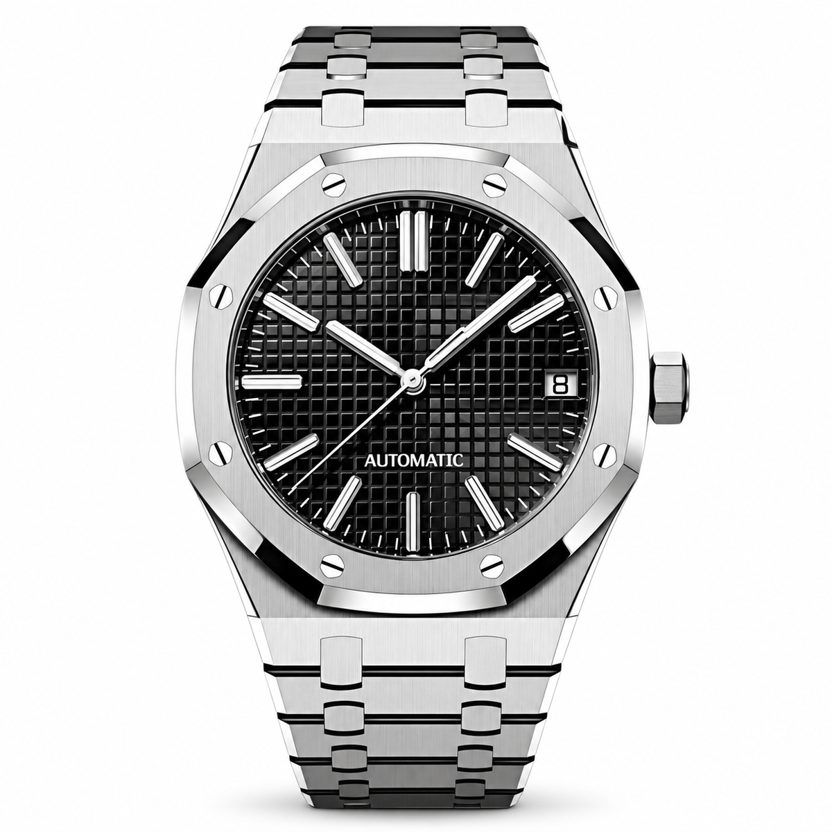 Montre Royal Oak Argent Noir - MOSA Watches