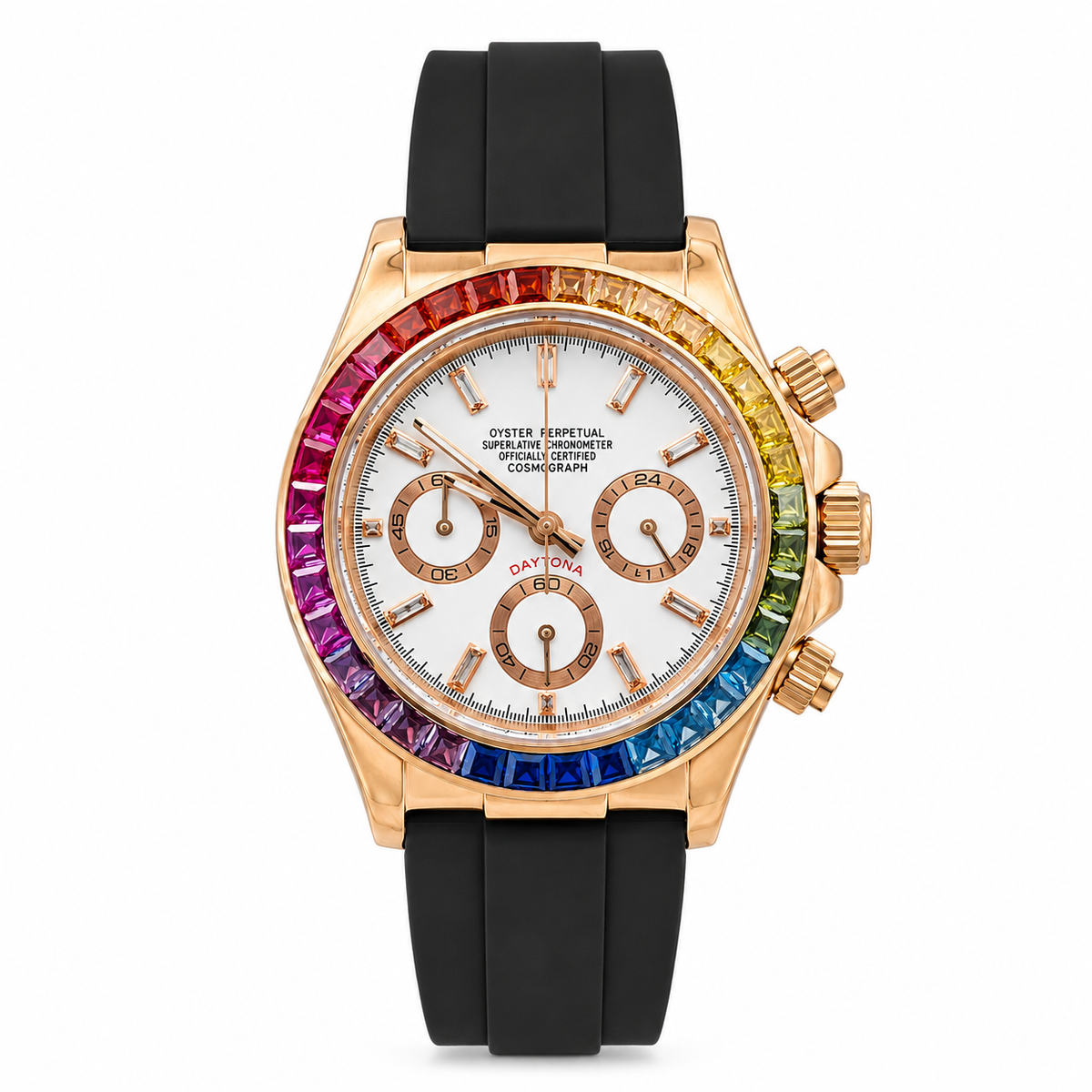Montre Caoutchouc Noir Or - MOSA Watches
