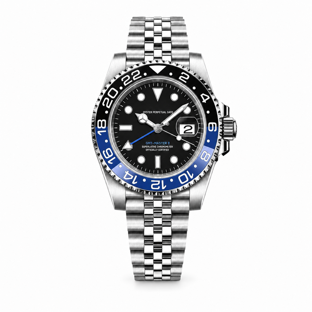 Montre GMT Bleu Noir - MOSA Watches